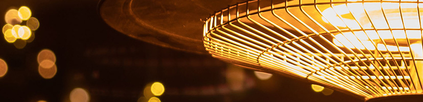 Table top patio heater mobile page banner image